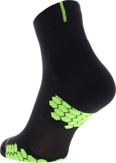 Çorape vrapimi Inov-8 TrailFly Mid, paketë 2 copë, të zeza me jeshile