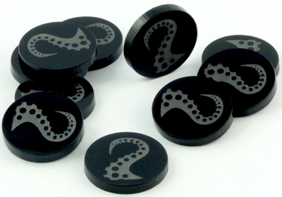 Shenja tavoline Crafters Macka V1, akrilik, set me 10 copë, të zinj