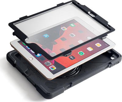 Këllëf mbrojtës Techair TAXIPF057v2 për iPad 10.2", rugged, me qëndrim, i zi