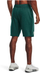 Кратки панталони за мажи Under Armour Rival Terry Lounge, мек памук, со џебови, зелени