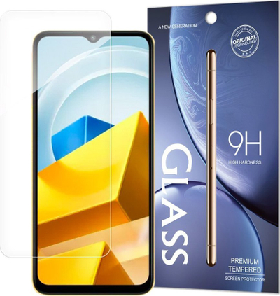 Xham mbrojtës Hurtel Tempered Glass për Xiaomi Poco M5, 9H, transparnet