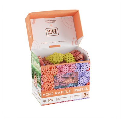 Lodra konstruktore Marioinex Waffle Mini, 300 copë, pastel