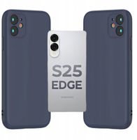 Futollë silikoni TFO për Samsung Galaxy S25 Edge, matte, blu e errët