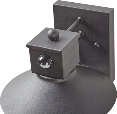 Lampë muri për jashtë GOODIE, me sensor lëvizje, IP44, e zezë