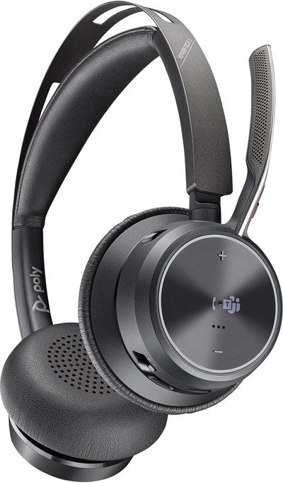 Kufje Poly Voyager Focus 2, Wireless, të zeza