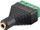 Adapter audio Goobay 93195920, 4-pin në 3.5 mm stereo, set 10 copë, i zi