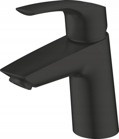 Батерија за лавабо Grohe Eurosmart S-Size 239682433, едноотворна, со push-open, црна мат