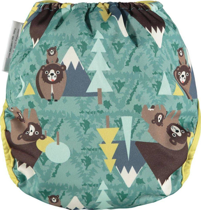 Pelena e jashtme e ripërdorshme Close Caboo Swaddle Bear, 3-16 kg, me kopsa, shumëngjyrëshe
