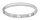 Unazë Troli Gentle Silver Minimalist Zircons, 52 mm