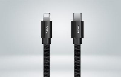 Kabllo USB Lightning Remax Kerolla, 1m, 2.4A, e bardhë