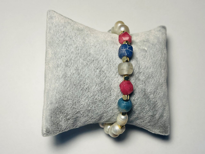 Byzylyk për femra Dar Pearls, shumëngjyrësh