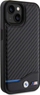 Mbulesë telefoni BMW Leather Carbon për iPhone 15 6.1", hardcase, e zezë
