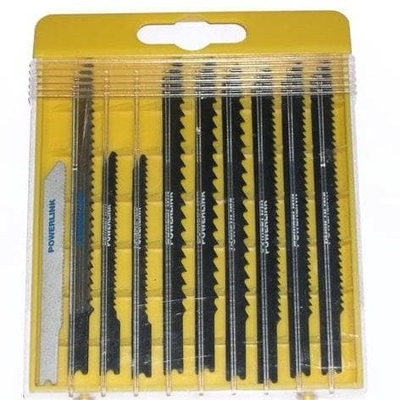Set tehe sharrë dekupier Powerlink 10BK, 10 copa, për shumë lloj materiali