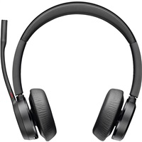 Kufje Bluetooth Poly Voyager 4320 UC, me mikrofon, pa tela, të zeza