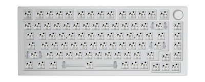 Tastierë mekanike Glorious GMMK PRO 75% Barebones, RGB, 5-pin, e bardhë