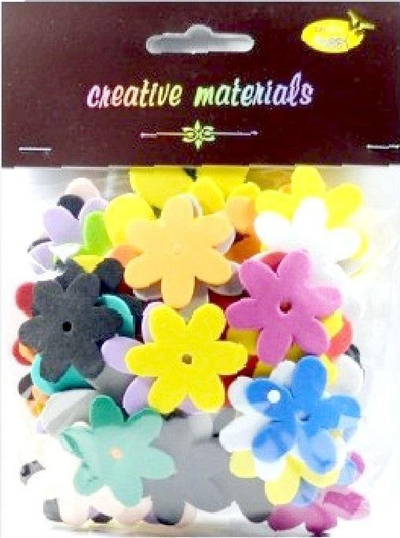 Декоративни цветови од пена Galeria Hobby Foam Flowers Mix, сет во боја, 9g