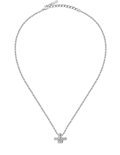 Qafore për femra Trussardi T-Logo, e argjendtë