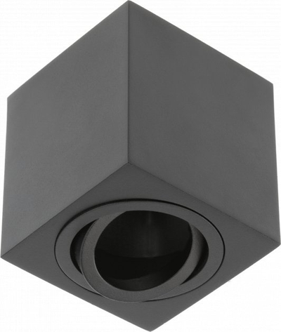 Spot tavanor katror LED, 80x80x90mm, IP20, GU10 20W, i zi