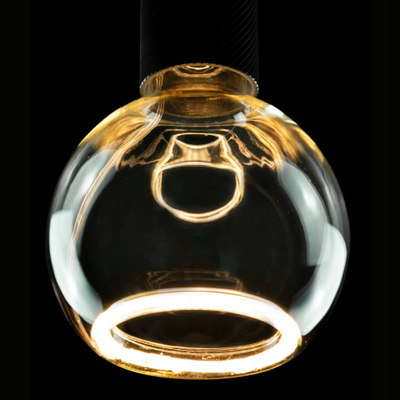 Llambë LED SEGULA G125 E27, 6.2W, me dimer, transparente