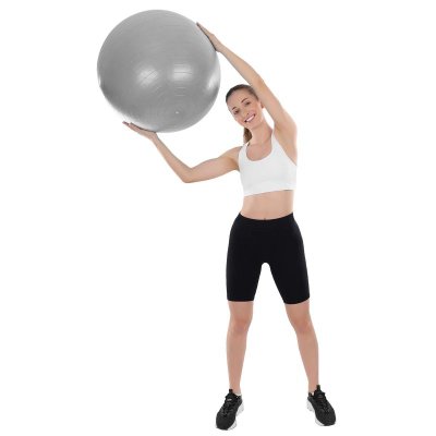 Top fitnesi XQMAX, 55 cm, antiburst, ngjyrë gri