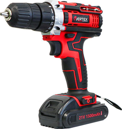 Kacavidë me bateri Vertex CASSAFORTE 21V, 2x1.5Ah, 3000rpm, e kuqe