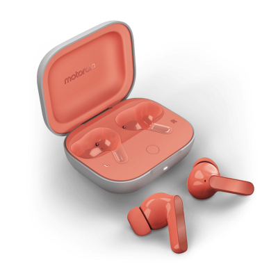 Kufje pa tel Motorola Moto Buds, Bluetooth 5.3, ANC, rozë Peach