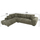 Këndi divan HM COVEN HM3266.04L, formë L anë e majtë, 298x208 cm, material tekstil, jeshil