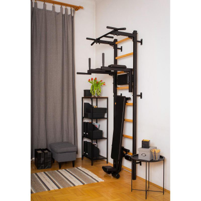 Stol palestër BenchK B310B/710B, i kthyeshëm, metal, i zi