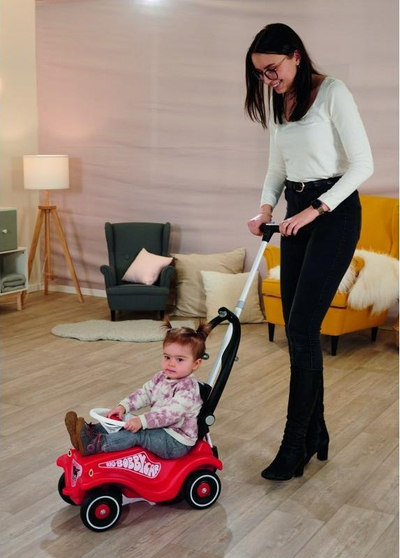 Shtytëse me shpinore Big për Bobby Car, 88 108 cm, për ride on, e kuqe