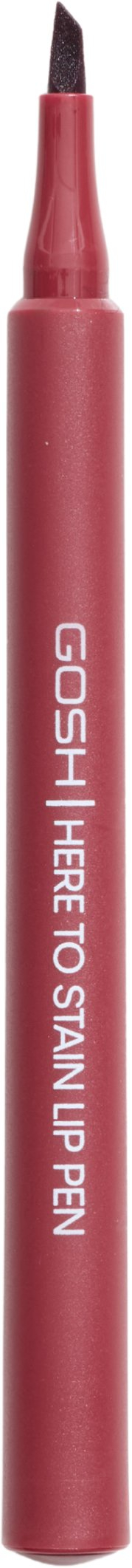 Laps buzësh Gosh Here To Stain 010 Berry Stain, long wear, ngjyrë manaferrë