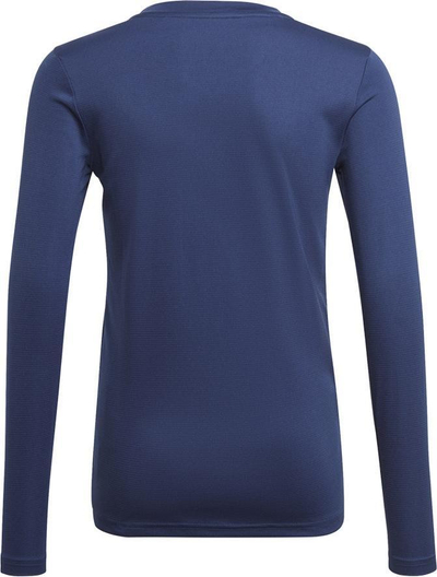 Bluzë kompresuese Adidas AEROREADY për çuna, me mëngë t'gjata, 116 cm, blu navy