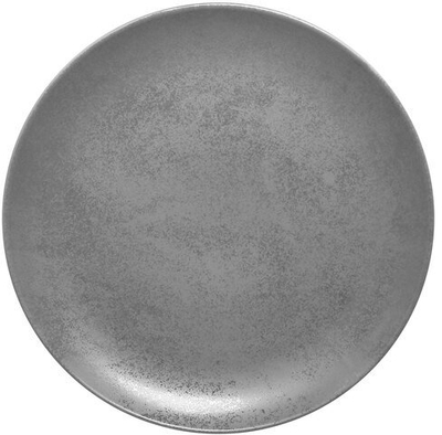 Pjatë e rrumbullakët porcelani RAK Shale, 31 cm, gri mat