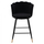 Stol velvet + metal 50×50×90 cm (HM8736.04), zezë
