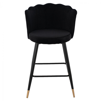 Stol velvet + metal 50×50×90 cm (HM8736.04), zezë