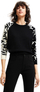 Bluzë Desigual Jers Noor Regular Fit, e zezë