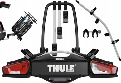 Mbajtëse biçikletash Thule VeloCompact 3B 13-pin, për 3 biçikleta, e zezë