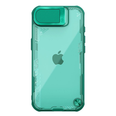 Mbulesë telefoni NILLKIN Iceblade Prop për iPhone 16e, transparente, me mbajtëse edhe kapak kamere, gri