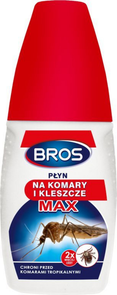 Течен репелент BROS MAX, против комарци и крлежи, 50 ml