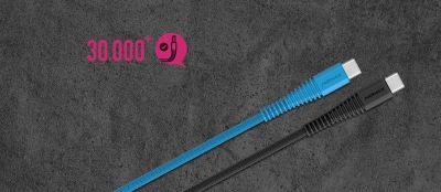 Kabllo USB C Momax Tough Link, USB C me USB C, 1.2m, blu