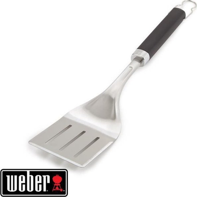 Shpatull grilli Weber 6761 Premium, 46 cm, e zezë me argjend