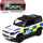 Maket makine Bruder Land Rover Defender 90 Police, mekanizëm pull back, dyer hapëse, e bardhë