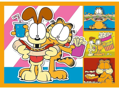Puzzle Ravensburger Garfield Loves Lasagna, set me 4 puzzle, shumëngjyrëshe
