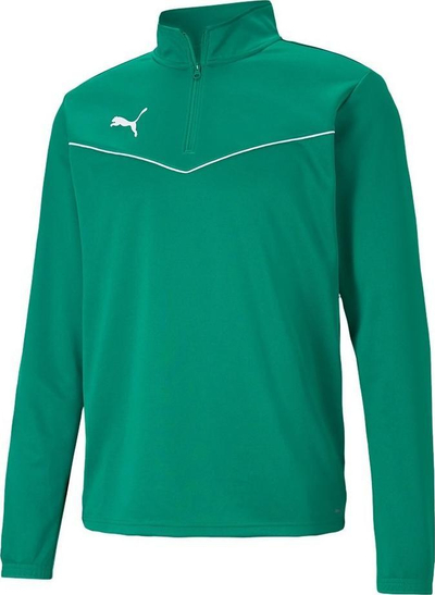 Bluzë sportive Puma teamRISE 1 4 Zip Top M, DryCell, për meshkuj, jeshile
