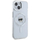 Заштитен капак Karl Lagerfeld IML Head Metal Frame MagSafe за iPhone 15, проѕирен