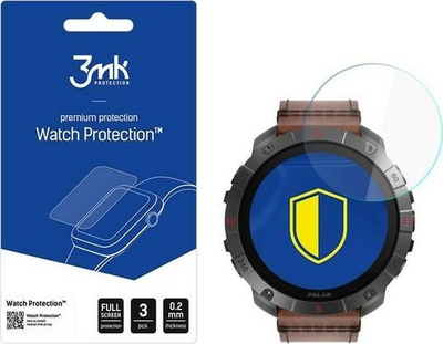 Заштитно стакло 3MK Flexible Glass за Polar Grit X2 Pro, хибридно стакло, 0.2mm, сива боја