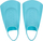 Flippers për fëmijë Arena, dizajn unisex, material termoplastik, blu