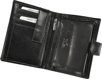 Portofol lëkure për burra Rovicky PC-104-BAR, RFID, i zi