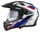 Kaska moto Cassida Tour 2.0 X-tra, Pinlock ready, ECE 22.06, e bardhë blu kuqe zezë mat