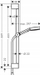 Set dushi Hansgrohe Pulsify 105 3jet Relaxation EcoSmart, shufër 65 cm, matt i zi