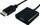 Adapter video Roline Value DP në VGA, 0.15m, i zi